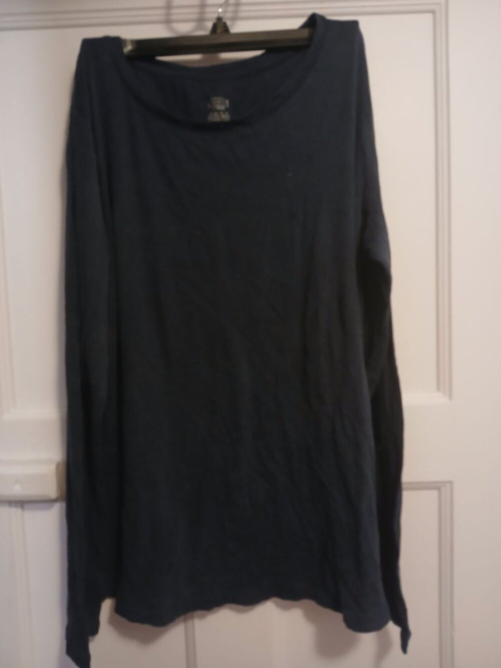 Merona 100% Cotton Womens XL Long Sleeve Dark Blue Shirt